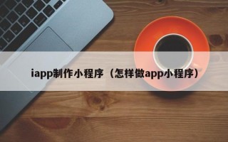 嘉善iapp制作小程序（怎样做app小程序）